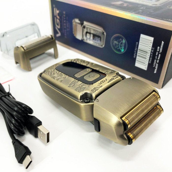 Електробритва VGR V-337 шейвер для вологого та сухого гоління, бритва для бороди, тример механічний