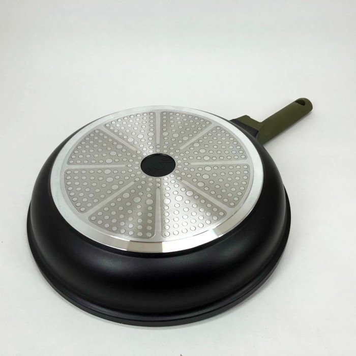 Сковорода для індукційної плити 28 см Well-Done WD-1048E Double Go Stone, сковорода з товстим дном