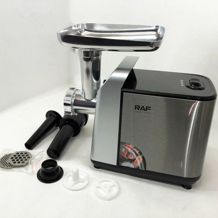 Електрична м'ясорубка RAF R.3396 з функцією реверс 2500W, електром'ясорубка для дому