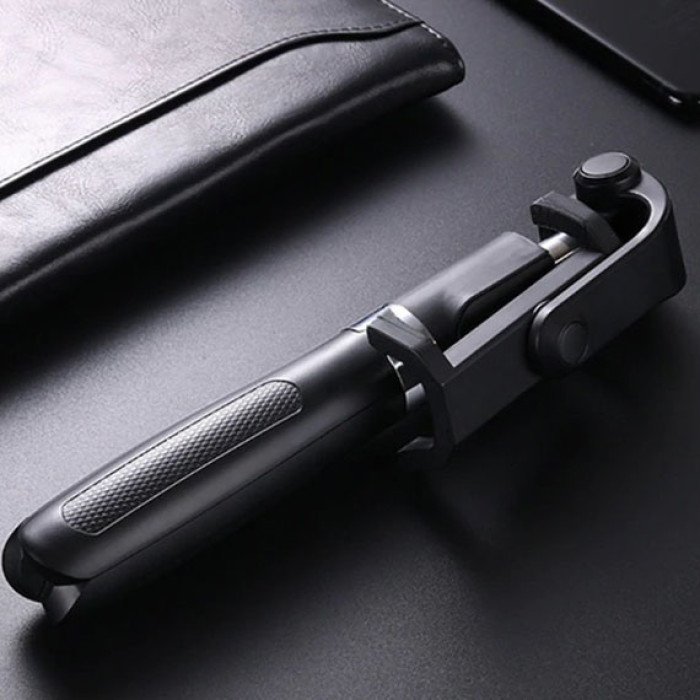 Монопод-трипод та штатив з пультом Bluetooth L01 Black Тримач для Телефону селфі палиця. Колір: чорний