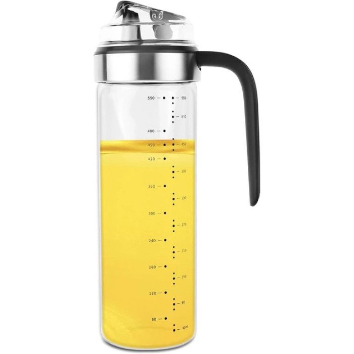 Диспенсер для олії оцту соусу скляна пляшка з автоматичним відкриттям