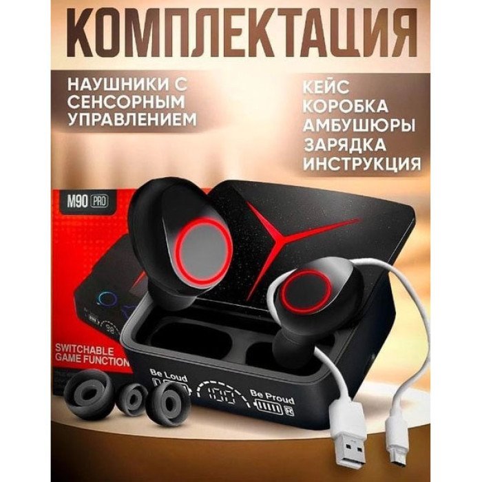 Бездротові навушники M90 Pro True Wireless Earbuds 5.3, гарні бездротові навушники Bluetooth