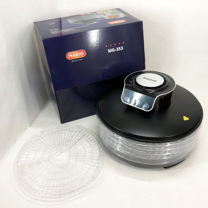 Сушарка для фруктів та овочів Magio MG-353, побутовий дегідратор для сушіння продуктів, електросушарки