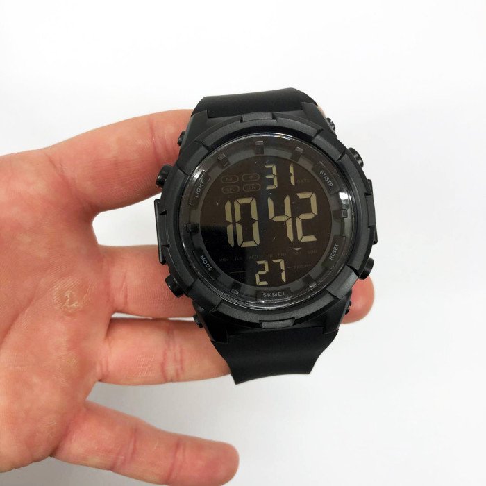 Годинник наручний чоловічий SKMEI 1845BK BLACK, водонепроникний чоловічий годинник. Колір: чорний