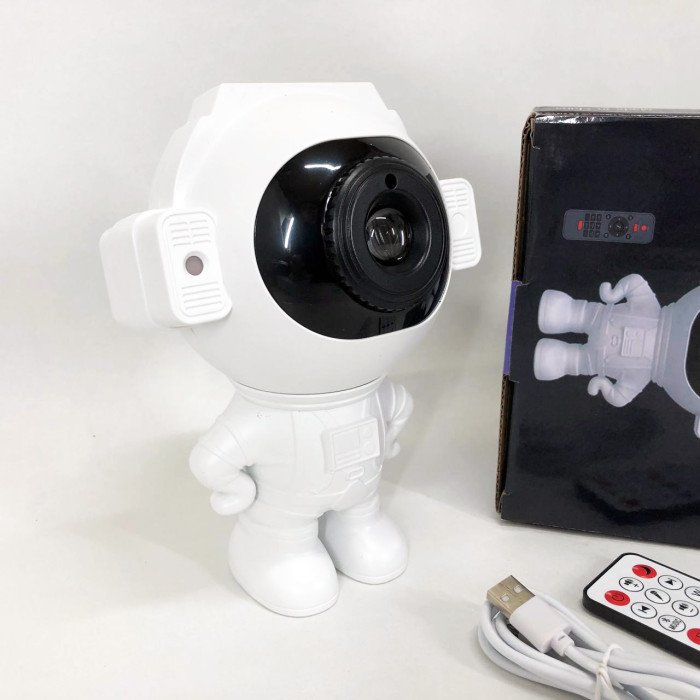 Зоряний 3D проектор Astronaut, Лазерний нічник-проектор астронавт LED, Міні лазерний проектор небо