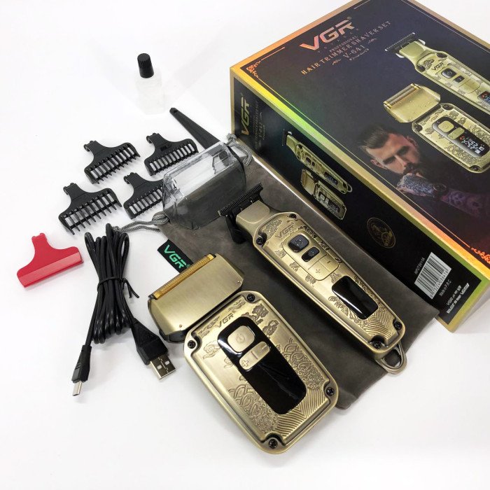 Машинка для стрижки та гоління VGR V-641, Бездротова електробритва, Машинка для стрижки голови