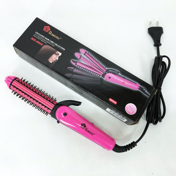 Щипці для вирівнювання, гофре, локони, гребінець з покриттям DOMOTEC MS-4906 3в1