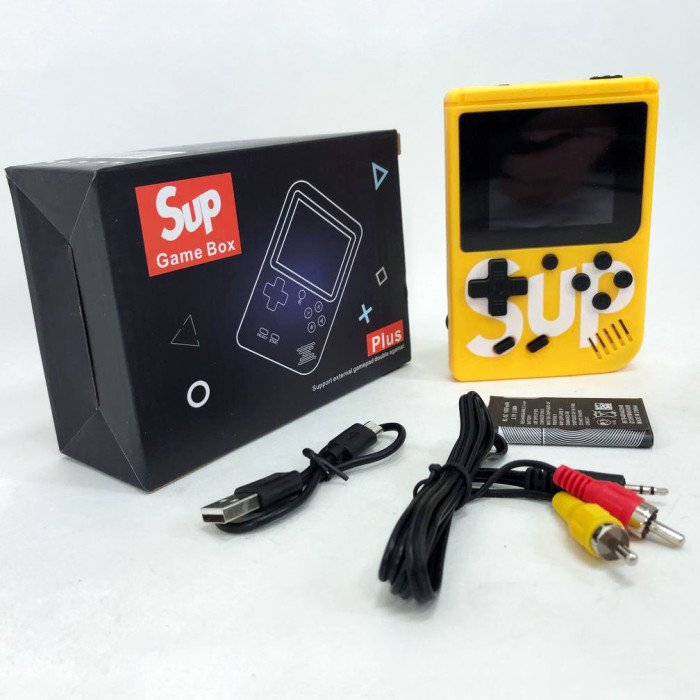 Ігрова консоль Sup Game Box 500 ігор, ігрові приставки до телевізора. Колір: жовтий