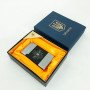 Запальничка газова Україна (Подарунка, турбо полум'я) HL-393-1. Колір: срібло