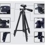 Штатив для телефону та фотоапарата Tripod 3120 PRO портативний трипод 0,35-1.02м висота. Колір: чорний