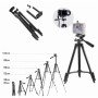 Штатив для телефону та фотоапарата Tripod 3120 PRO портативний трипод 0,35-1.02м висота. Колір: чорний