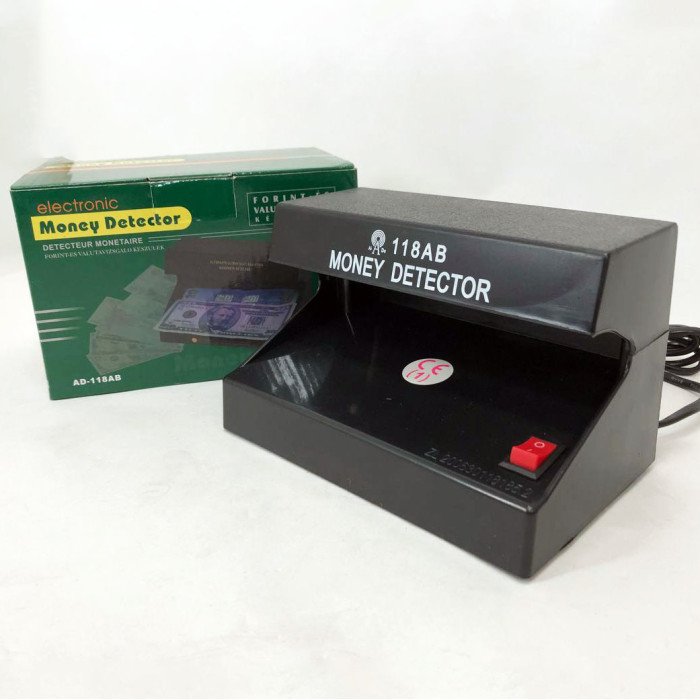 Апарат для перевірки купюр AD-118AB, Ультрафіолетові детектори валют, Ультрафіолет перевірка грошей