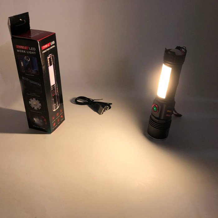 Ліхтар тактичний Police PLD-2307, Ліхтар ручний потужний, Тактичний ліхтар, Кишеньковий ліхтар з usb