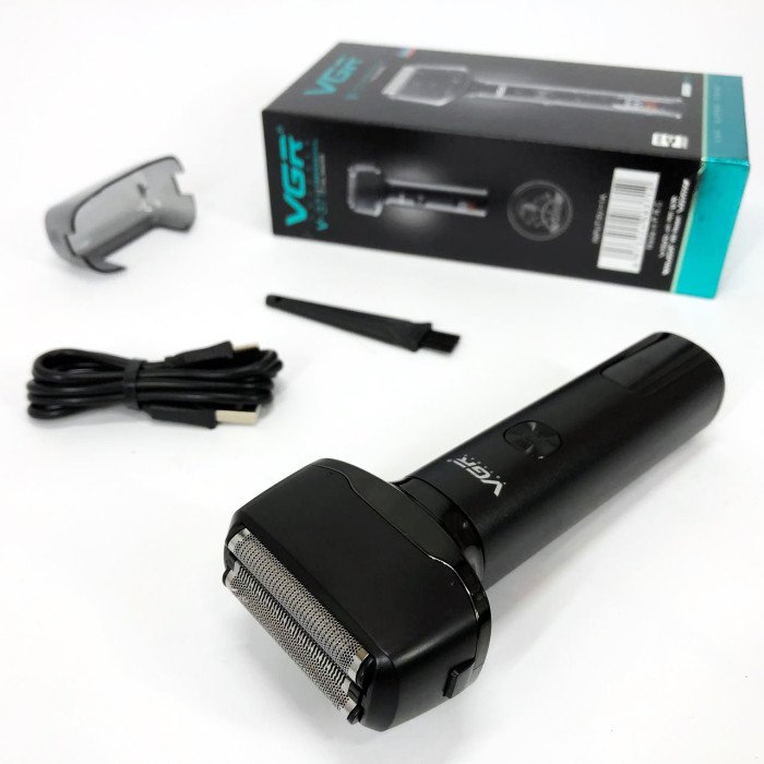 Електробритва бездротова акумуляторна для вологого та сухого гоління VGR V-371