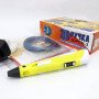3D ручка Smart 3D Pen 2 c LCD дисплеєм, Дитяча електро ручка для фігурок із пластику. Колір: жовтий