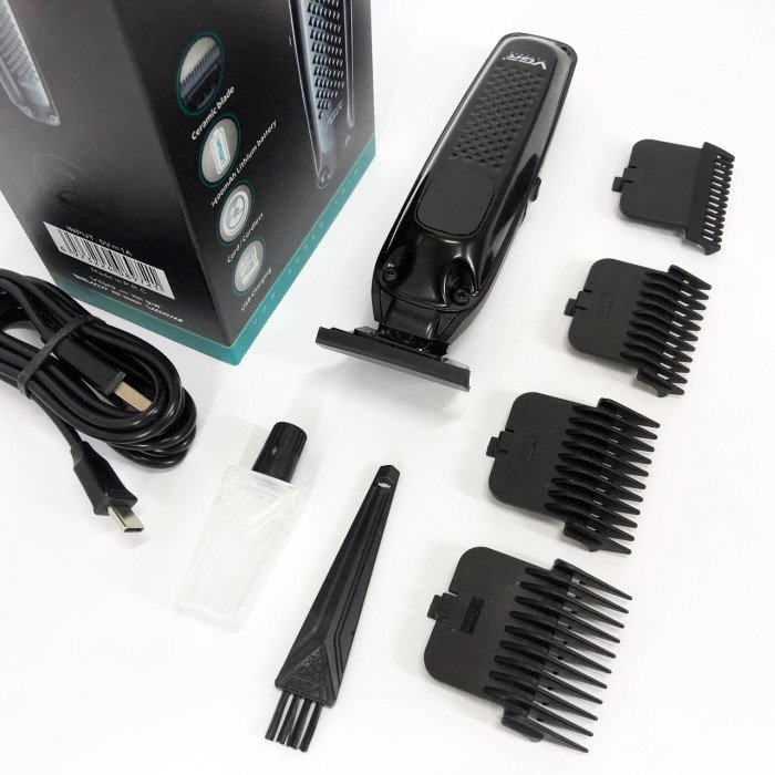 Машинка для стрижки волосся триммер VGR V-972 професійна з насадками акумуляторна USB