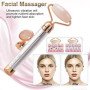 Масажер ролик електричний для особи Facial Roller Massager. Колір бежевий