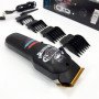 Машинка для стрижки волосся та бороди професійна VGR V-699 B з насадками та LED дисплеєм. Колір: чорний