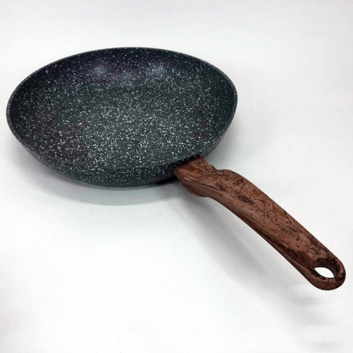 Сковорода Well Done WD-1038N з покриттям Marble Stone 28 см, сковорода з індукційним дном