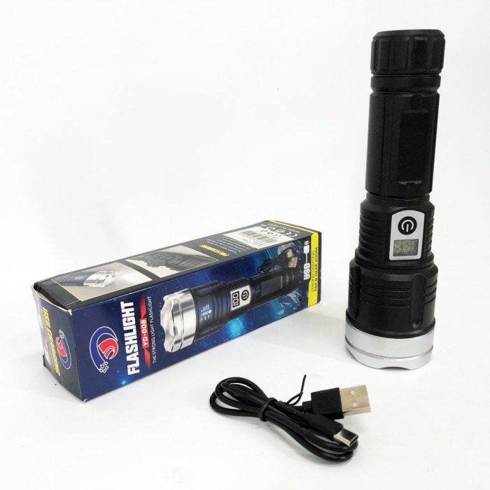 Ліхтар PLD-008 WHITE LASER LED PM10-TG, power bank, Ліхтарик тактичний акумуляторний ручний