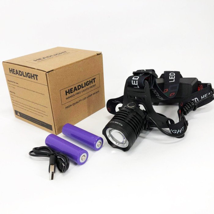 Ліхтарик налобний PLD-8055-2PM10-2TG, Налобний ліхтар з лінзою, Портативний світлодіодний налобний ліхтар