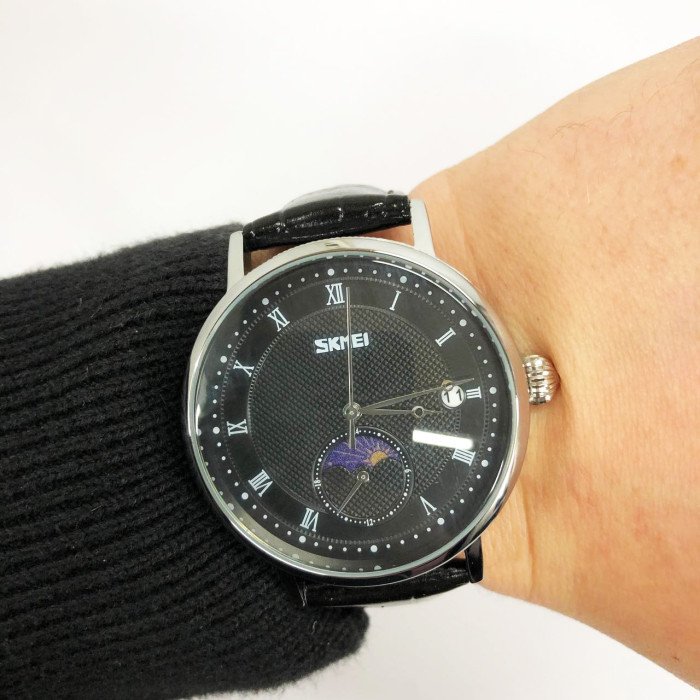 Годинник наручний чоловічий SKMEI 9308BKBK, оригінальний чоловічий годинник, фірмовий спортивний годинник