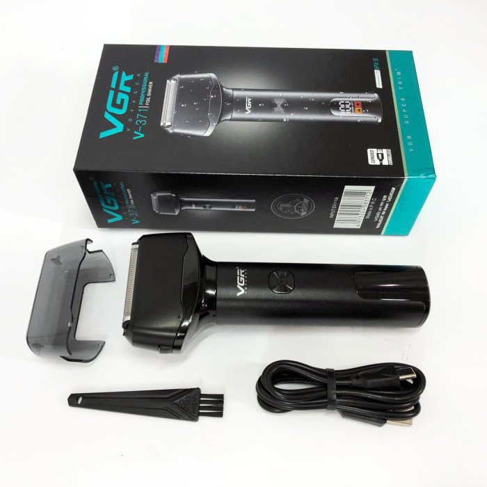 Електробритва бездротова акумуляторна для вологого та сухого гоління VGR V-371