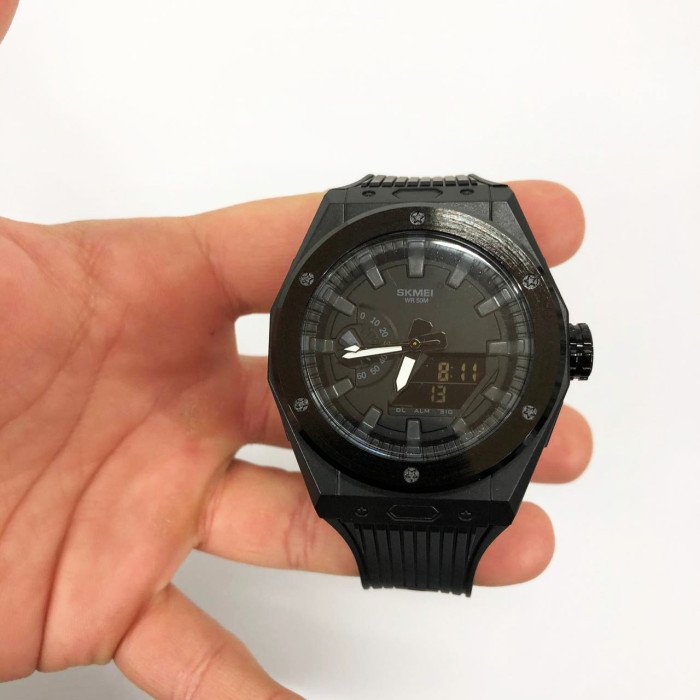 Годинник наручний чоловічий SKMEI 2103BKBK, армійський годинник протиударний, водонепроникний чоловічий годинник