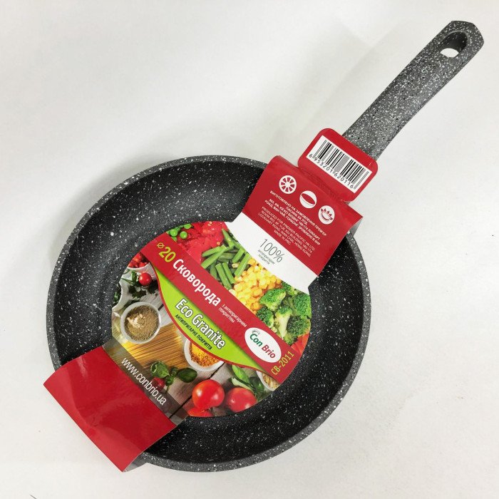Сковорода Con Brio CB-2011 20 см, сковорода з антипригарним покриттям, сковорода зручна на кухню