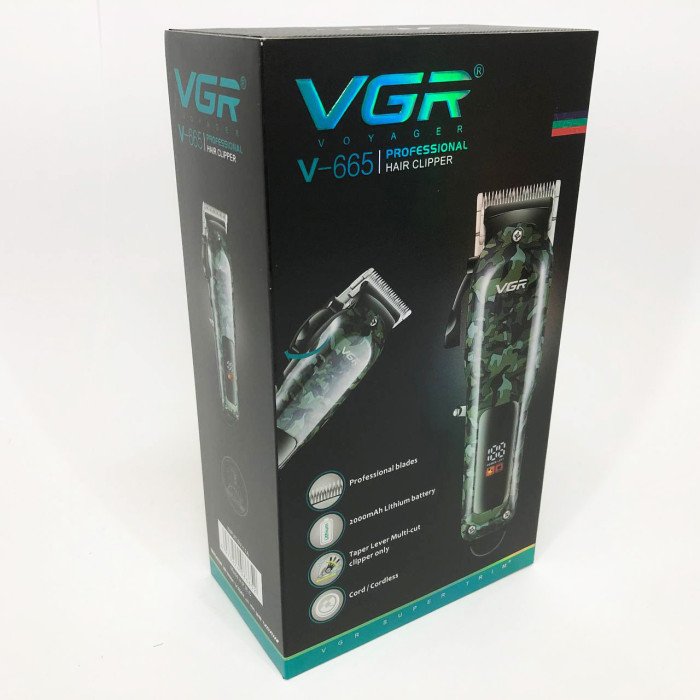 Машинка для стрижки волосся VGR V-665, Машинка для стрижки, Підстригальна машинка, Професійна