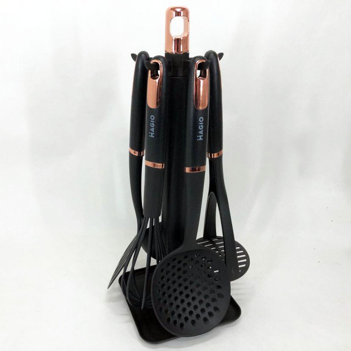 Набір кухонних приладів Magio MG-1126, набір силіконових приладів для кухні, набір нейлонових кухарів