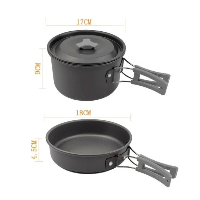 Якісний туристичний посуд, Набір для пікніка подарунок, Набір посуду для багаття