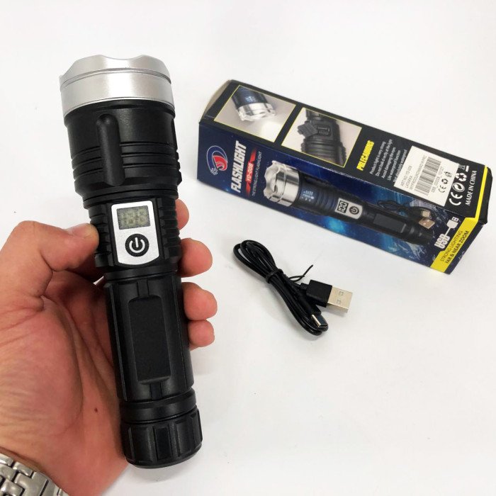 Ліхтар PLD-008 WHITE LASER LED PM10-TG, power bank, Ліхтарик тактичний акумуляторний ручний