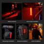 Велосипедний ліхтар акумуляторний LEADBIKE LD80-6LED з лазерною розміткою ліхтар, Ліхтар стоп