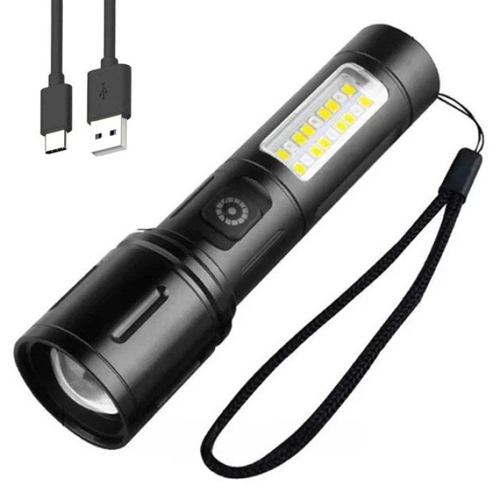 Кишеньковий ліхтарик PLD-603 White з LED-лазером PM10-TG+18SMD (білий+червоний), Лед ліхтар переносний