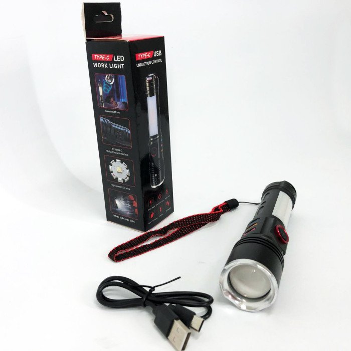 Ліхтар тактичний Police PLD-2307, Ліхтар ручний потужний, Тактичний ліхтар, Кишеньковий ліхтар з usb