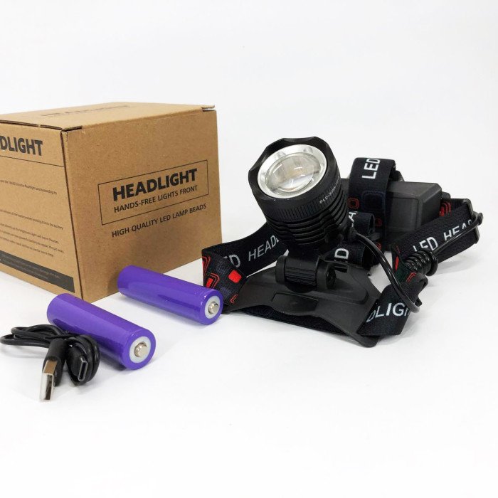 Ліхтарик налобний PLD-8055-2PM10-2TG, Налобний ліхтар з лінзою, Портативний світлодіодний налобний ліхтар