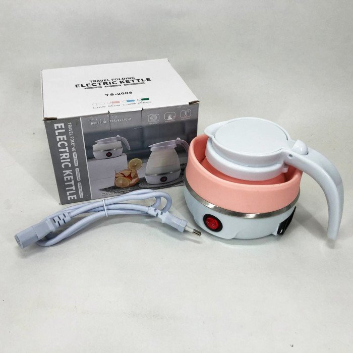 Електрочайник складаний Travel Folding 600ml. Колір: рожевий