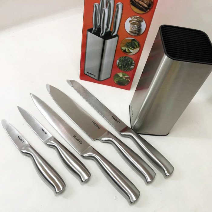 Універсальний кухонний ножовий набір Magio MG-1094 5 шт, кухарські кухонні ножі набір