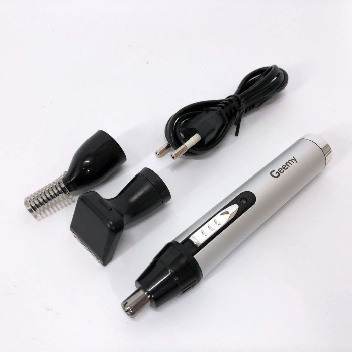 Тример для носа та вух GEMEI GM-3107 3в1, електробритва з насадками для бороди, триммер для бороди