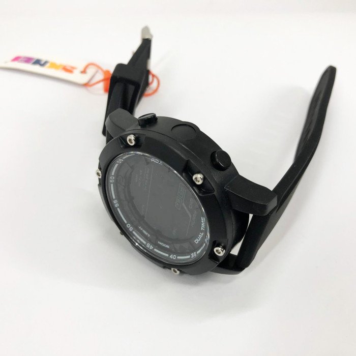 Годинник наручний чоловічий SKMEI 1762BK BLACK, Чоловічий армійський водостійкий тактичний годинник. Колір: чорний