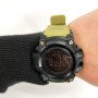 Годинник наручний чоловічий SKMEI 1384KH KHAKI, годинник наручний електронний тактичний. Колір: хакі