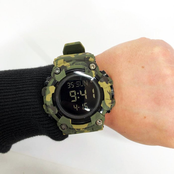 Годинник наручний чоловічий SKMEI 1968CMGN GREEN CAMO, водонепроникний чоловічий годинник. Колір: камуфляж