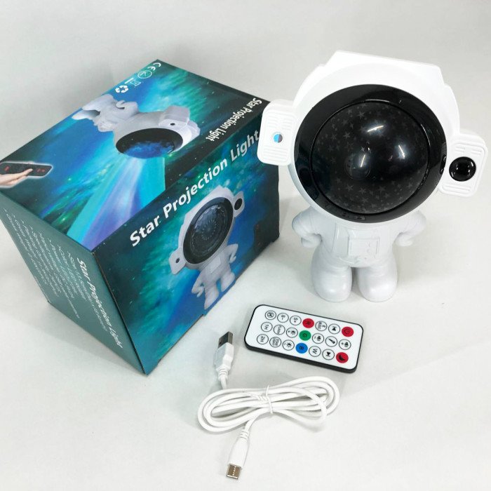 Зірковий 3D проектор Astronaut, Лазерний проектор зіркового неба галактики, Проектор світильник астронавт