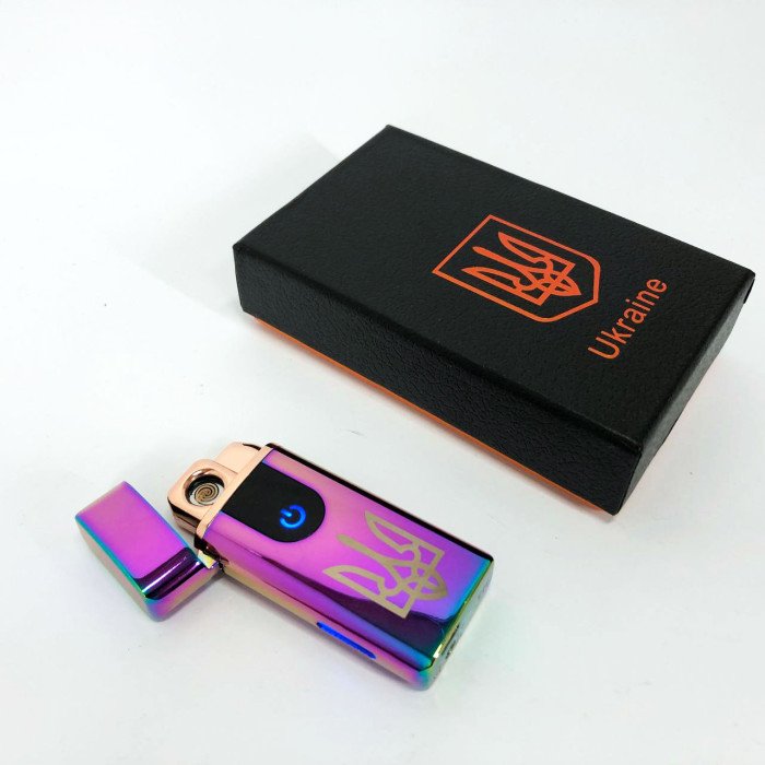 Електрична та газова запальничка Україна, акумуляторна запальничка спіральна HL-431. Колір: хамелеон