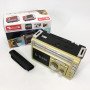 Радіоприймач портативне радіо Golon RX-381 акумуляторний ретро стовпчик usb sd mp3 fm. Колір: жовтий