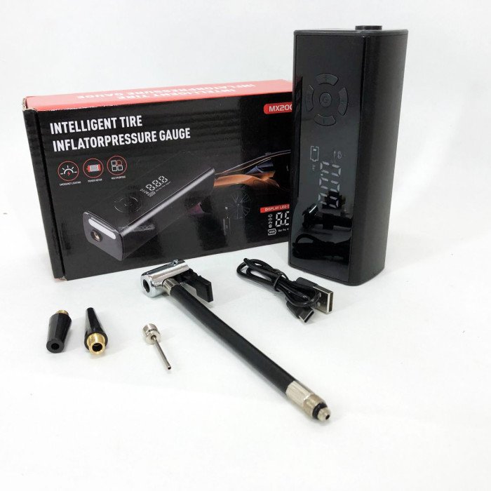 Портативний розумний насос MX20033, багатофункціональний цифровий дисплей, ліхтар, Li-Ion акумулятор