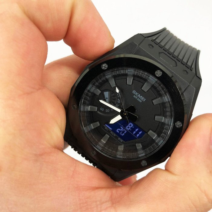 Годинник наручний чоловічий SKMEI 2103BKBK, армійський годинник протиударний, водонепроникний чоловічий годинник
