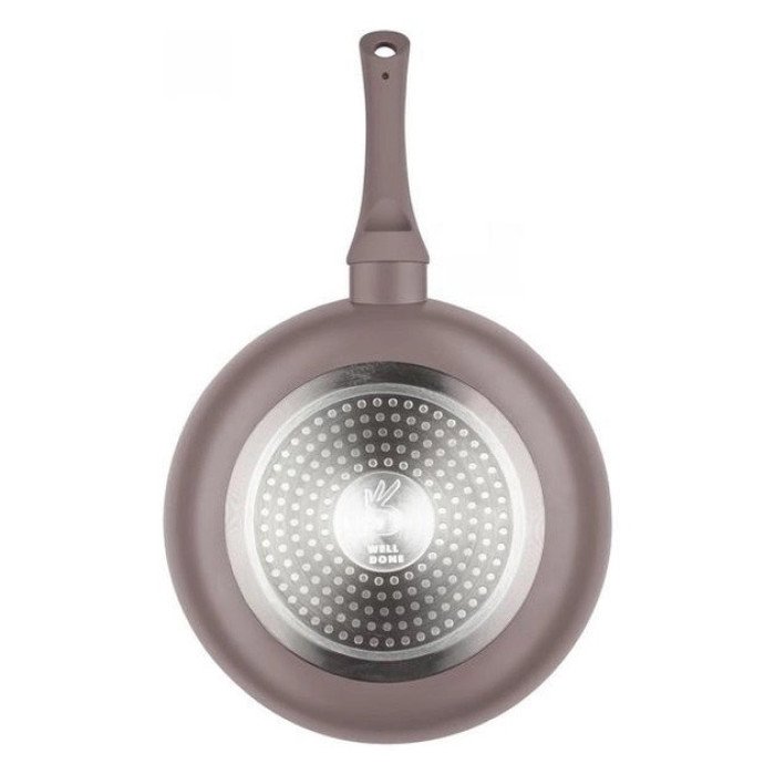 Сковорода алюмінієва 26 см WELL DONE WD-1016B індукція, сковорода з товстим дном