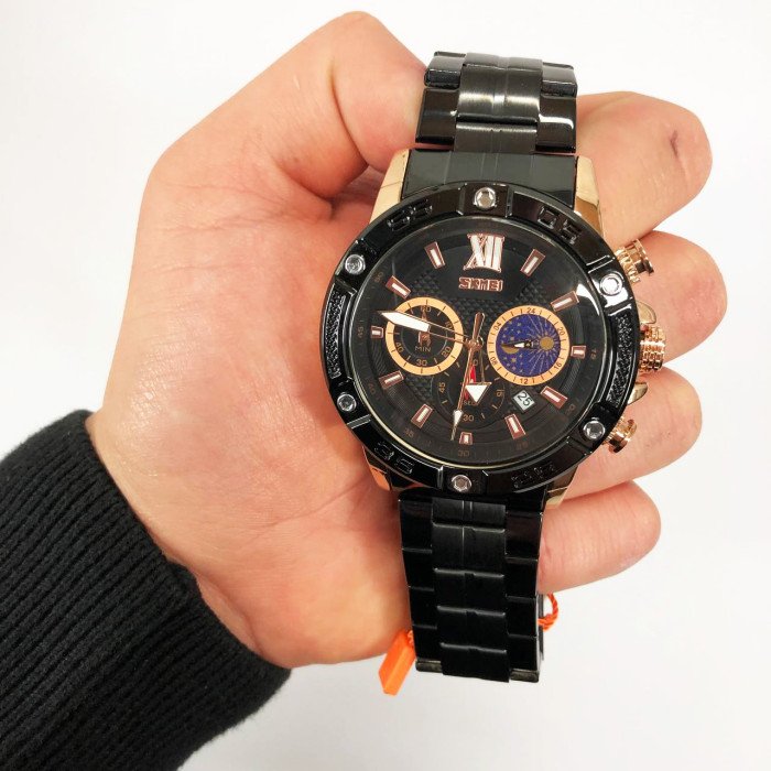 Годинник наручний чоловічий SKMEI 9235RG, годинник кварцовий чоловічий, модний чоловічий годинник круглий